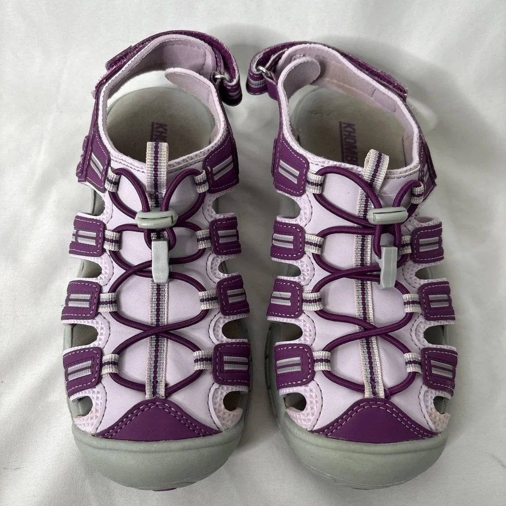Khombu Sandy Kids Active Sandal Closed Toe‎ Purple/Pink Youth Size 3